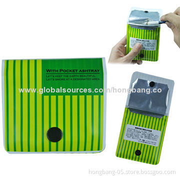 Cigarette Ash Bag, Made from EVA Material, Silk Screen Printing
